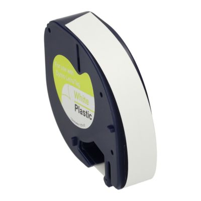 Schriftband kompatibel mit Dymo 91221 (S0721660) - Schwarz auf weiß