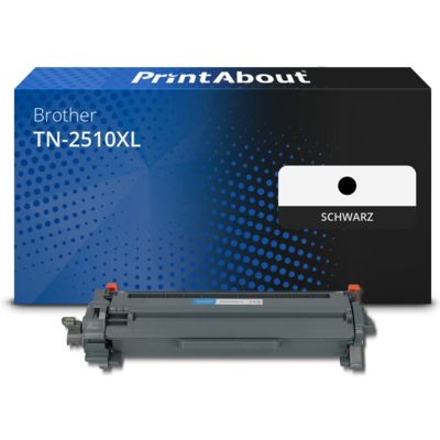 Toner kompatibel mit Brother TN-2510XL - Schwarz - Hohe Kapazität