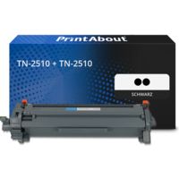 Toner kompatibel mit Brother TN-2510 + TN-2510 - Schwarz - Multipack