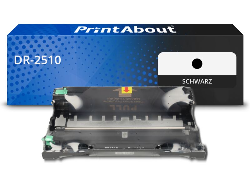 PrintAbout Trommel DR-2510 Schwarz für Brother