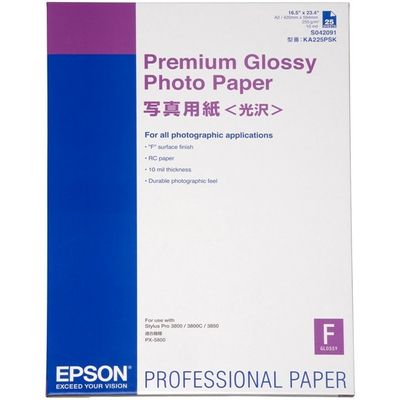Epson S042091 Premium glossy photo paper 255 gram A2 - (25 Blätter) - Fotopapier