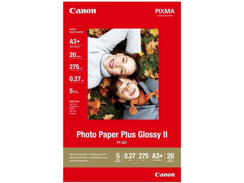 Canon PP-201 Photo Paper Plus Glossy II 275 gram A3+ (20 vel) - Fotopapier