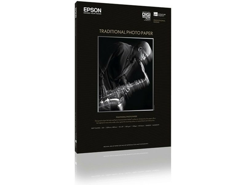 Epson S045052 Traditional Photo Paper 300 gram A2 (25 vel) - Fotopapier