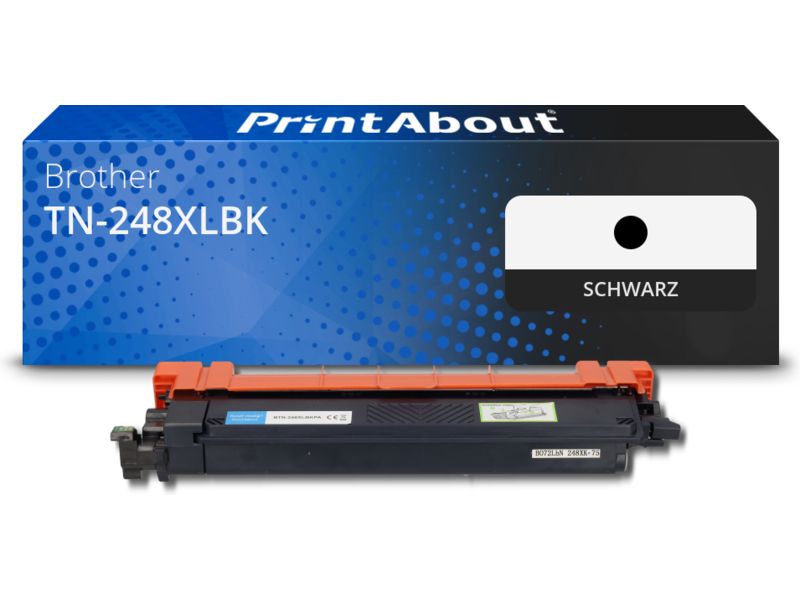 PrintAbout Toner TN-248XLBK Schwarz Hohe Kapazität für Brother