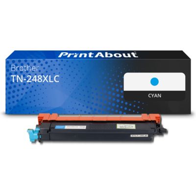 Toner kompatibel mit Brother TN-248XLC - Cyan - Hohe Kapazität