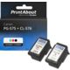 Druckerpatrone kompatibel mit Canon PG-575 + CL-576 - Schwarz + 3 Farben - Multipack