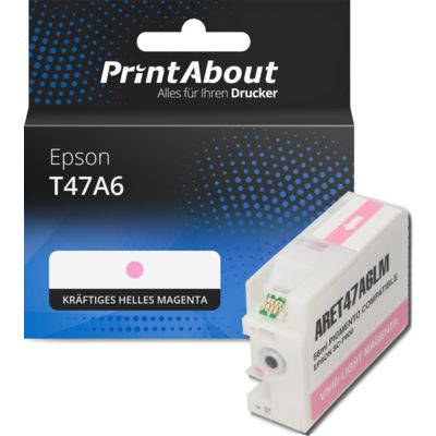 Druckerpatrone kompatibel mit Epson T47A6 - Kräftiges helles Magenta