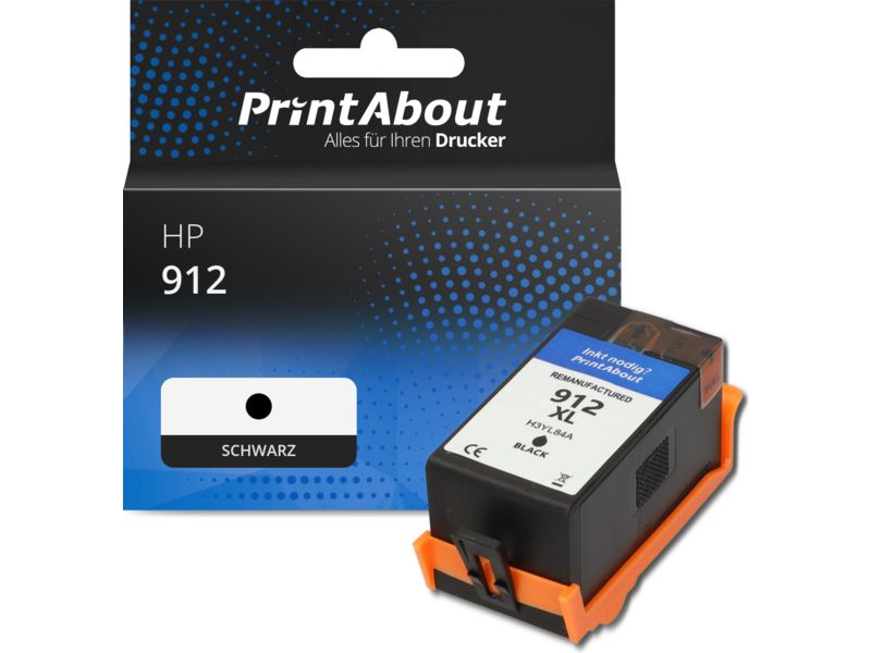 PrintAbout Druckerpatrone 912 (3YL80AE) Schwarz für HP
