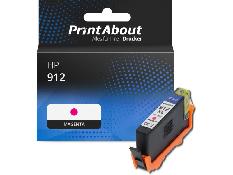 PrintAbout Druckerpatrone 912 (3YL78AE) Magenta für HP