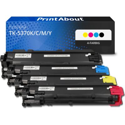 Toner kompatibel mit Kyocera TK-5370K/C/M/Y - 4-farbig - Multipack