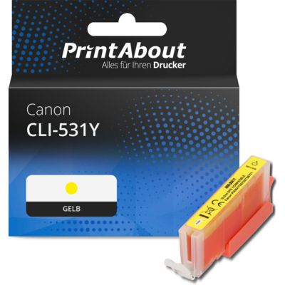 Druckerpatrone kompatibel mit Canon CLI-531Y - Gelb