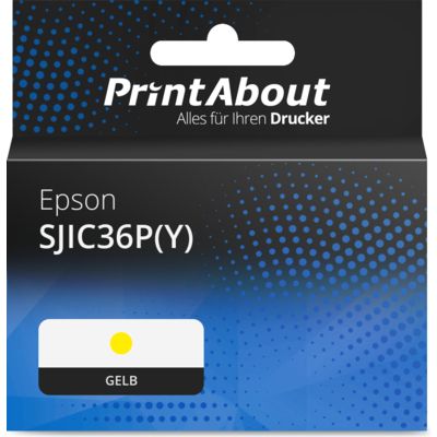 Druckerpatrone kompatibel mit Epson SJIC36P(Y) - Gelb