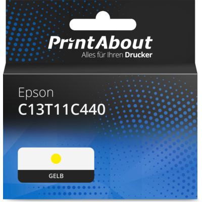 Druckerpatrone kompatibel mit Epson C13T11C440 - Gelb