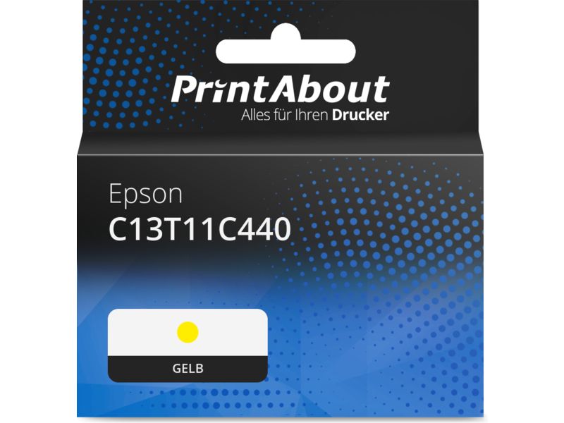 PrintAbout Druckerpatrone C13T11C440 Gelb für Epson