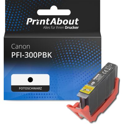 Druckerpatrone kompatibel mit Canon PFI-300PBK - Fotoschwarz
