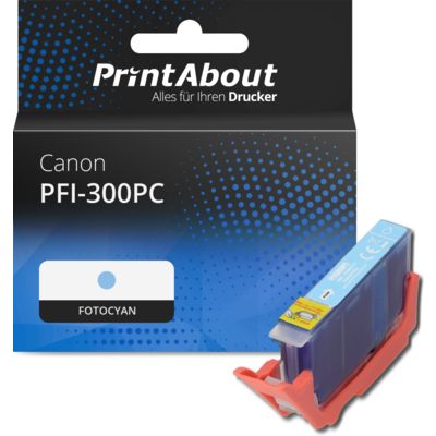 Druckerpatrone kompatibel mit Canon PFI-300PC - Fotocyan