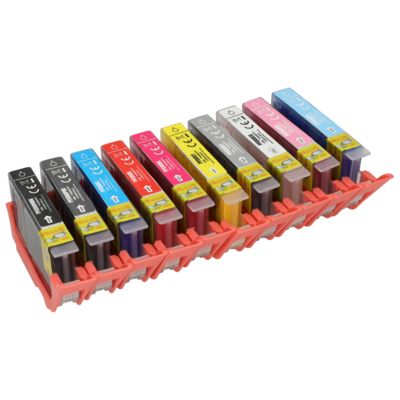 Haushalt Canon PFI-300PBK/MBK/C/R/M/Y/GY/CO/PM/PC Tintenpatrone 10-Farben Multipack