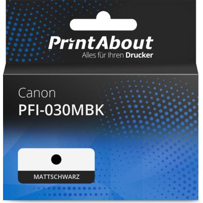 Druckerpatrone kompatibel mit Canon PFI-030MBK - Mattschwarz