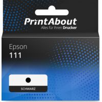 Druckerpatrone kompatibel mit Epson 111 (C13T03M140) - Schwarz