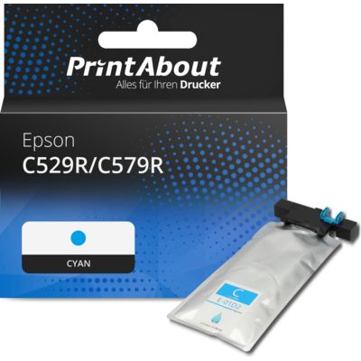Druckerpatrone kompatibel mit Epson C529R/C579R  (T01D200) - Cyan - Extra hohe Kapazität