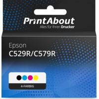 Druckerpatrone kompatibel mit Epson C529R/C579R (T01D1/2/3/400) - 4-farbig - Extra hohe Kapazität - Multipack