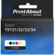 Druckerpatrone kompatibel mit Epson T9731/32/33/34 - 4-farbig - Hohe Kapazität - Multipack