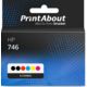 Druckerpatrone kompatibel mit HP 746 (P2V78/79/80/81/82/83A) - 6-farbig - Multipack