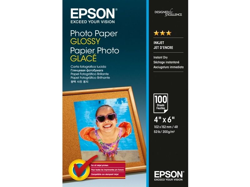 Epson S042548 Glossy Photo Paper 10 x 15 (100 vel) - Fotopapier