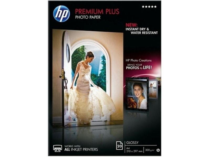 HP CR672A Premium Plus Glanzend A4 (20 vel) - Fotopapier