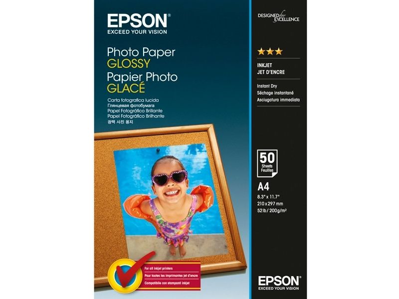 Epson S042539 Glossy Photo Paper A4 (50 vel) - Fotopapier