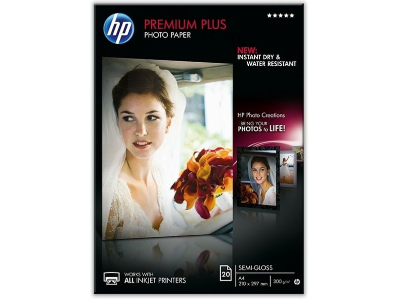 HP CR673A Premium Plus Zijdeglans A4 (20 vel) - Fotopapier