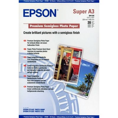 Epson S041328 Premium Semigloss A3+ (20 vel) - Fotopapier