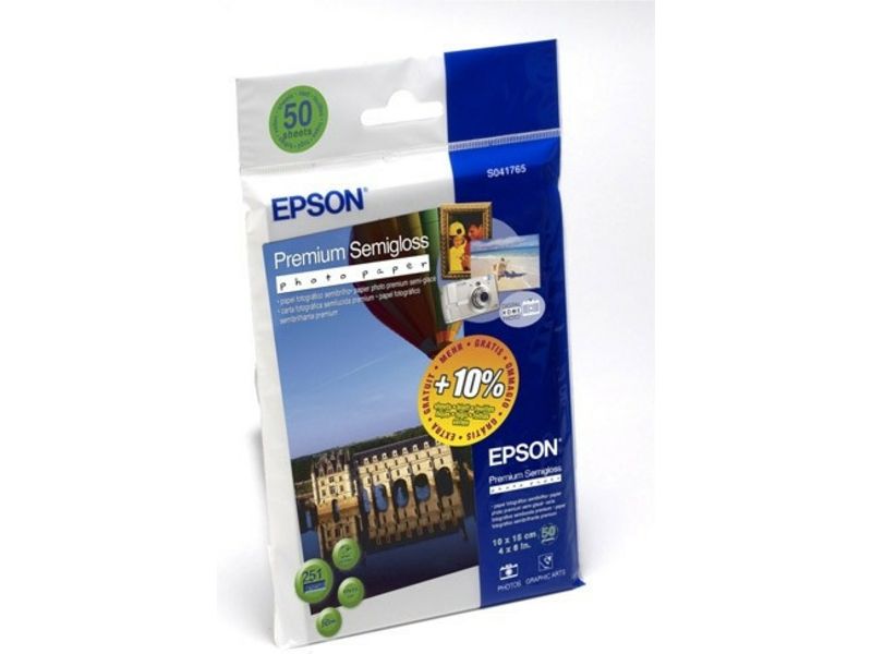 Epson S041765 Premium Semigloss 10 x 15 (50 vel) - Fotopapier