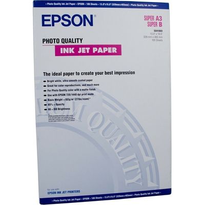 Epson S041069 Photo Quality Inkjet Paper A3+ (100 vel) - Fotopapier