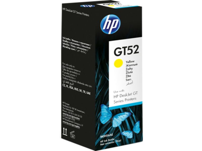 HP GT52 Tintenpatrone Gelb