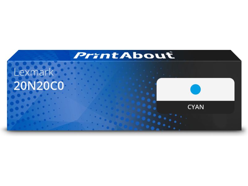 PrintAbout Toner kompatibel mit Lexmark 20N20C0 - Cyan