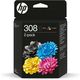 HP 308 (6L6S6UE) - Schwarz + 3 Farben - Druckerpatrone - Multipack