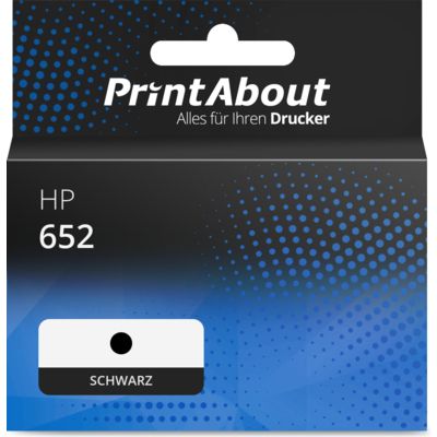 Druckerpatrone kompatibel mit HP 652 (HF6V25AEPA (nr. 652)) - Schwarz