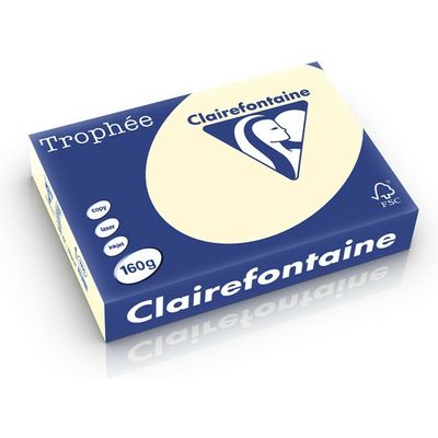 Clairefontaine Creme A4 Farbiges Papier 160 g/m² (250 Blatt)