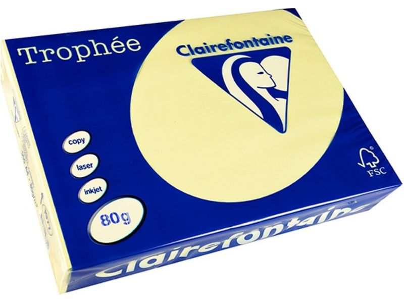 Clairefontaine Gelb A4 Farbiges Papier 80 g/m² (500 Blatt)