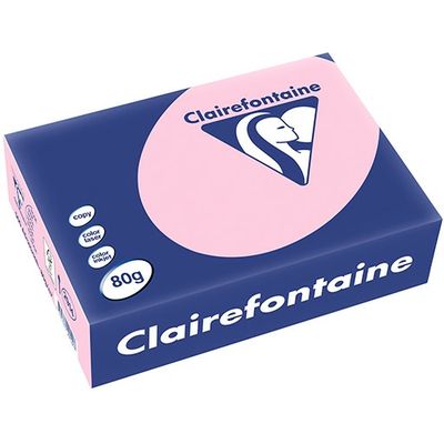 Clairefontaine Rosa A4 Farbiges Papier 80 g/m² (500 Blatt)