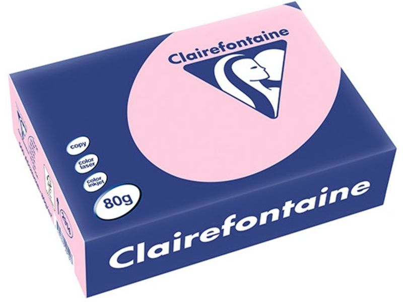 Clairefontaine Rosa A4 Farbiges Papier 80 g/m² (500 Blatt)