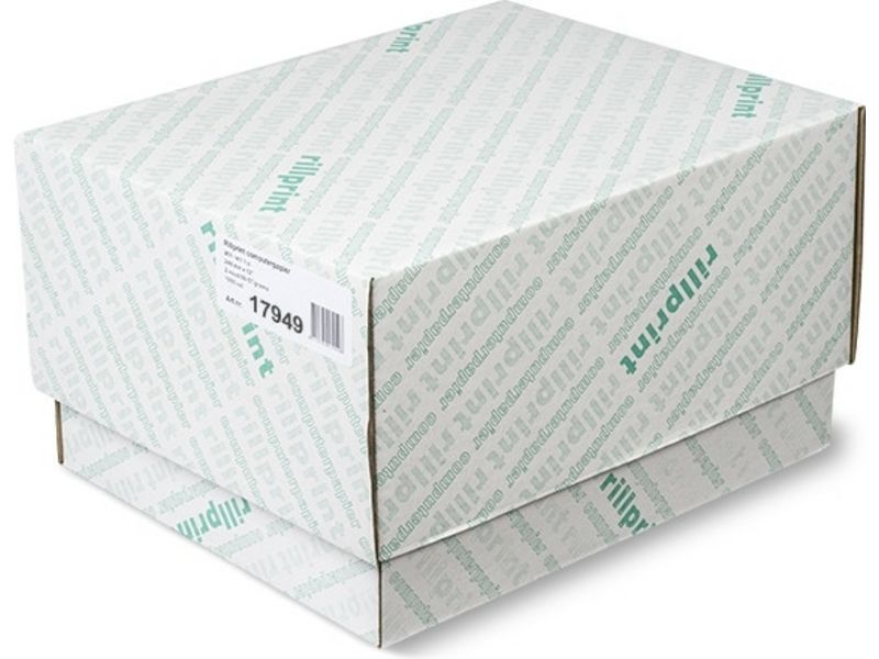 Rillstab 17949 2-fach 240 mm x 12 inch weiß 60 gsm Kettenpapier (1.000 Blatt)