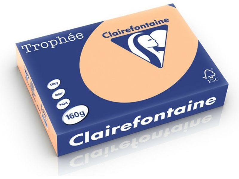 Clairefontaine Apricot A4 Farbiges Papier 160 g/m² (250 Blatt)