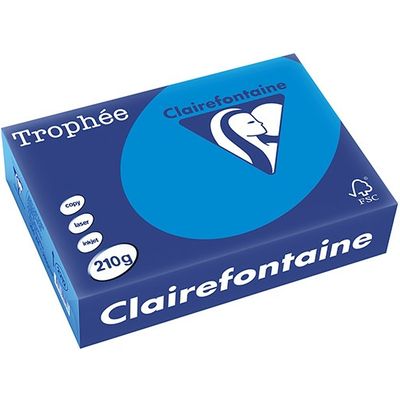 Clairefontaine Karibik blau A4 Farbiges Papier 210 g/m² (250 Blatt)