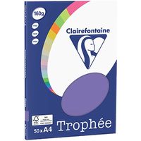 Clairefontaine Violet A4 - 160 g/m² (50 Blatt) - Farbiges Papier