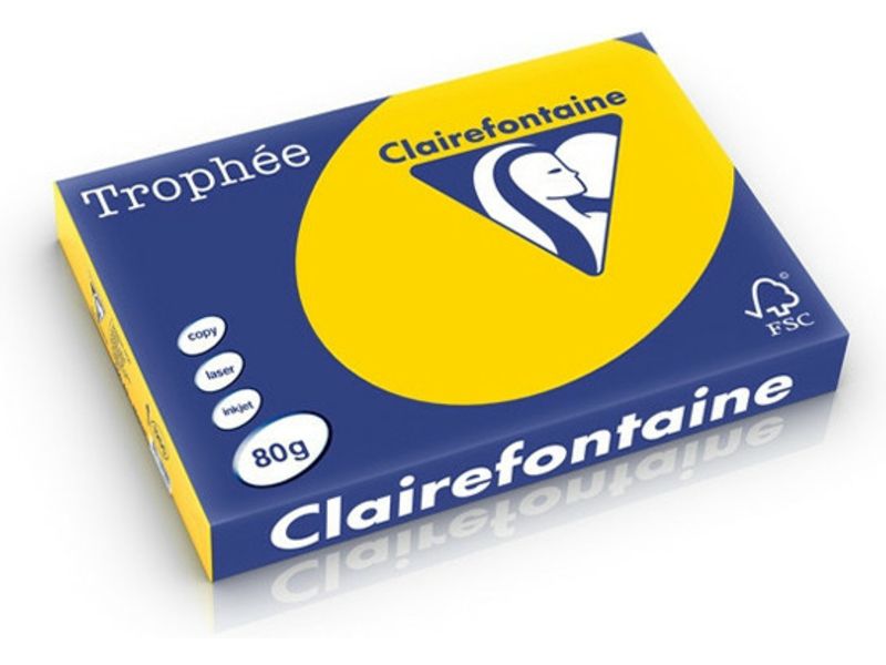 Clairefontaine Gold gelb A4 Farbiges Papier 80 g/m² (500 Blatt)