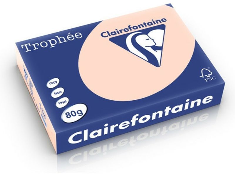 Clairefontaine Lachsfarbenes Papier A4 80 g/m² (500 Blatt)