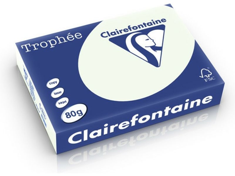 Clairefontaine Hellgrün A4 Buntes Papier 80 g/m² (500 Blatt)