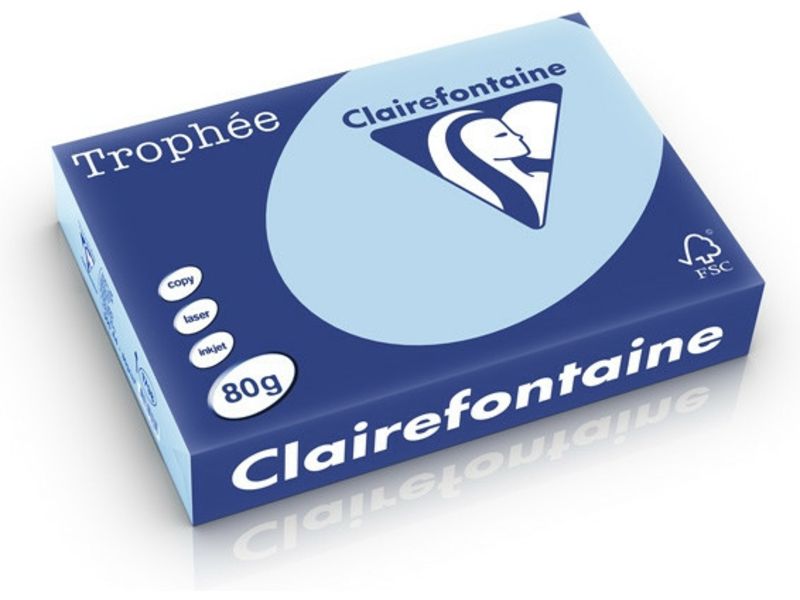 Clairefontaine Blau A4 Farbiges Papier 80 g/m² (500 Blatt)